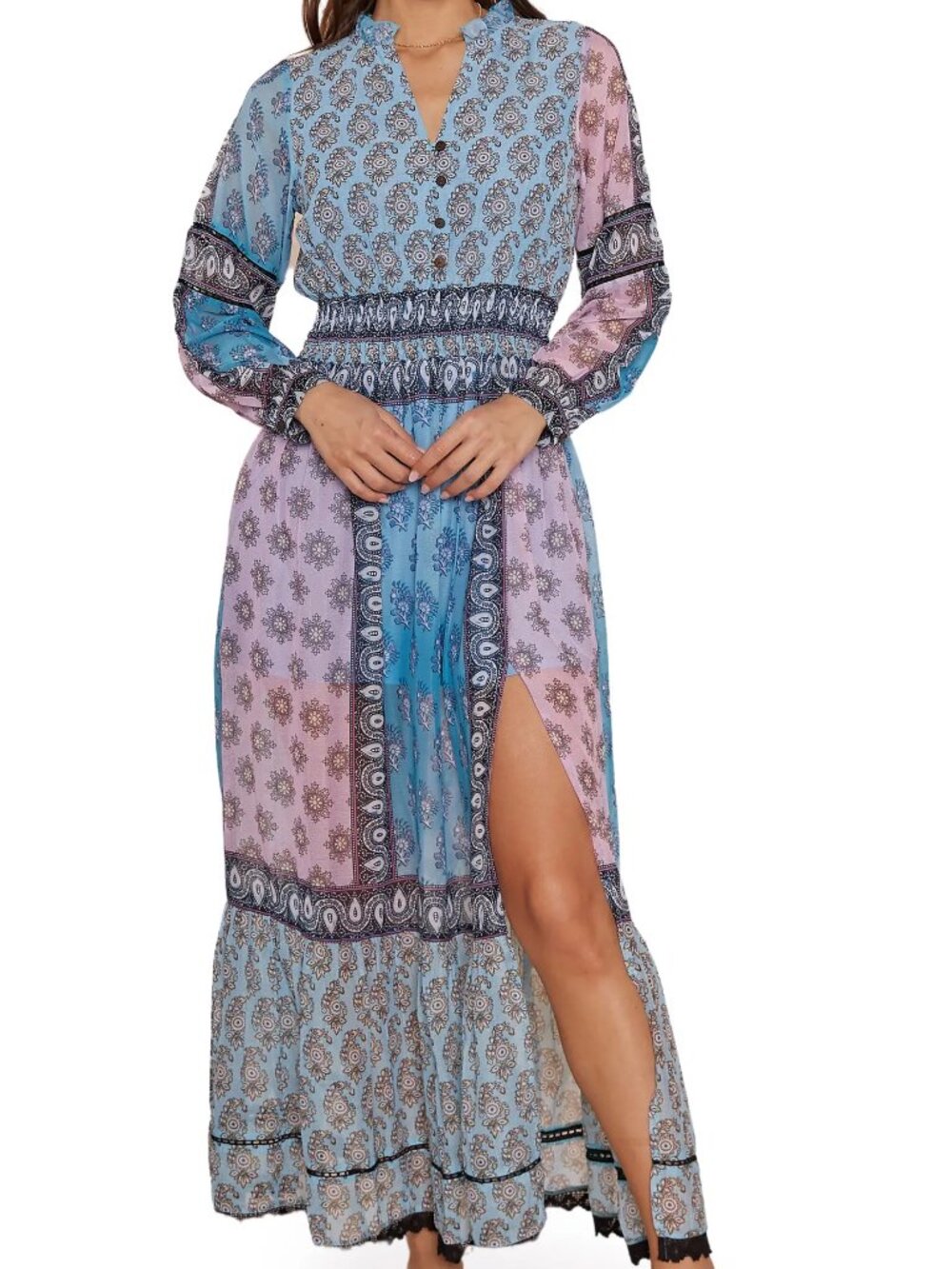 RAGA Long Sleeve Maxi Dress